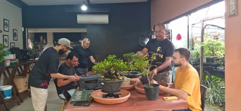 Troca de experiências durante uma reunião