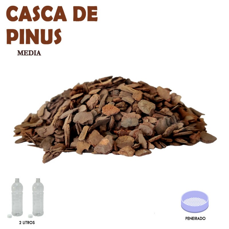 Casca de Pinus Médio 2 litros