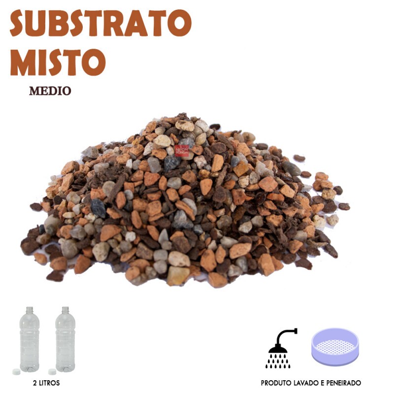 Substrato Misto Médio 2 litros