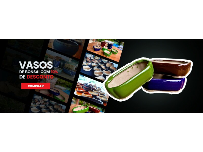 Vasos com 10% de desconto