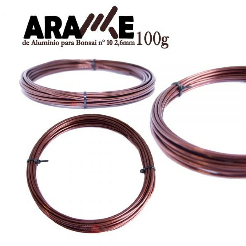 Arame de Aluminio para Bonsai nº 10 2,6mm - 100g Arame de Aluminio para Bonsai nº 10 2,6mm - 100g