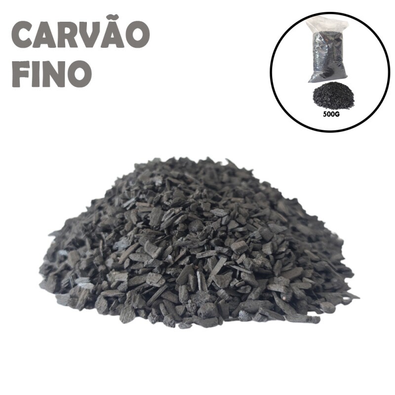 Carvão Vegetal Fino 500g