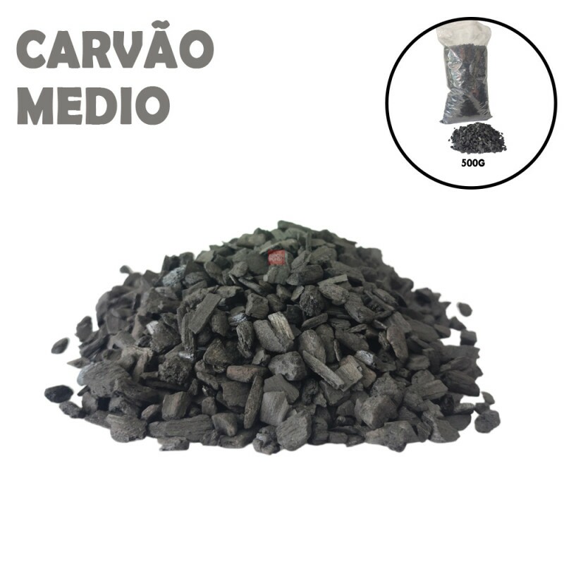 Carvão Vegetal Médio 500g